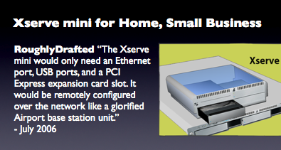 Xserve mini for Home, Small Business Xserve mini for Home, Small Business