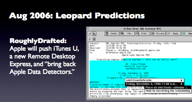 Aug 2006: Leopard Predictions Aug 2006: Leopard Predictions