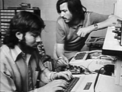 Apple founders Steve Jobs and Steve Wozniak