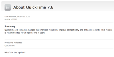 quicktime 7.6